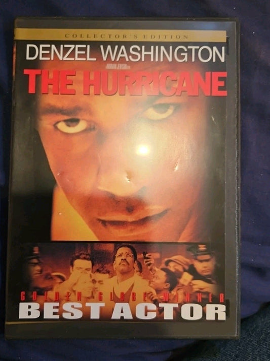 The Hurricane (DVD, 1999) Slimcase. Cropped Sleeve.