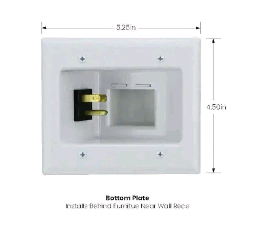 Commercial Electric Flat Panel TV Cable Organizer Kit