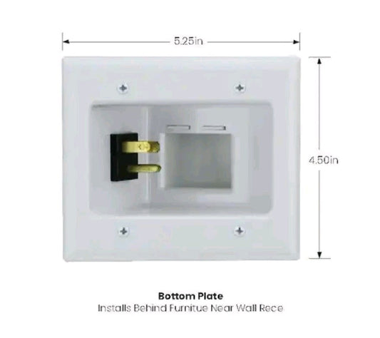 Commercial Electric Flat Panel TV Cable Organizer Kit