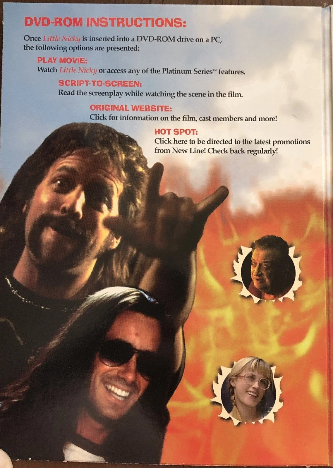 Little Nicky (2000) DVD Snap Case Very Good Condition Adam Sandler Comedy