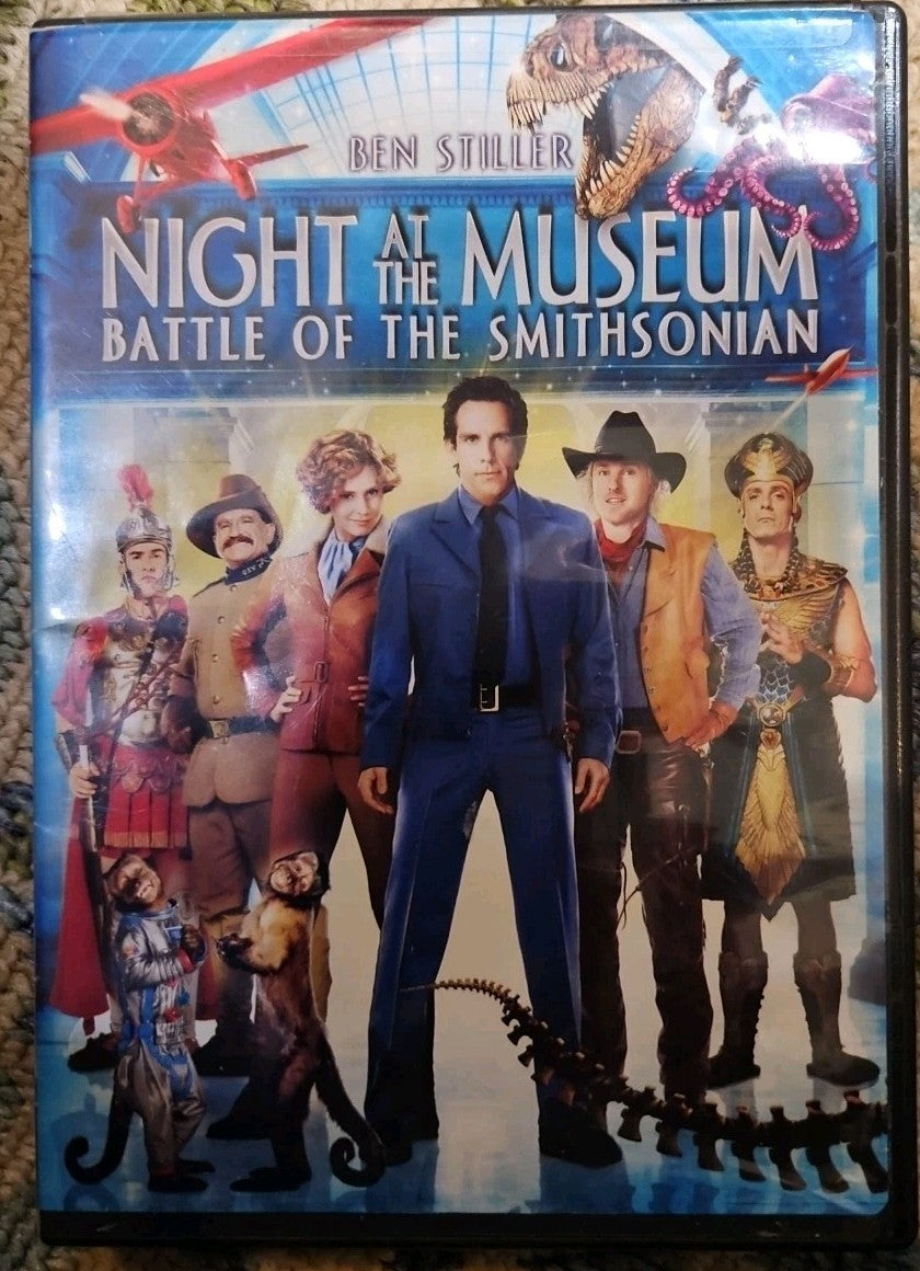 Night at the Museum + Battle of Smithsonian 2-Pack (DVD) Tested. New Case. Resea