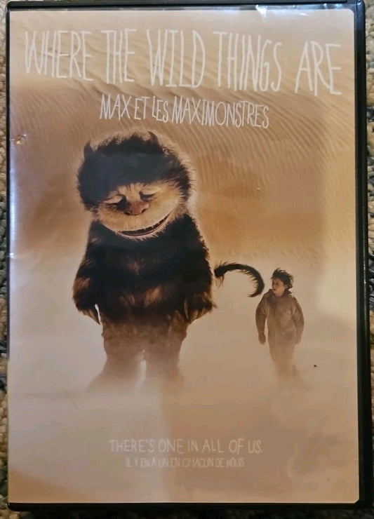 Where the Wild Things Are (DVD) Tested. New Case. Resealed