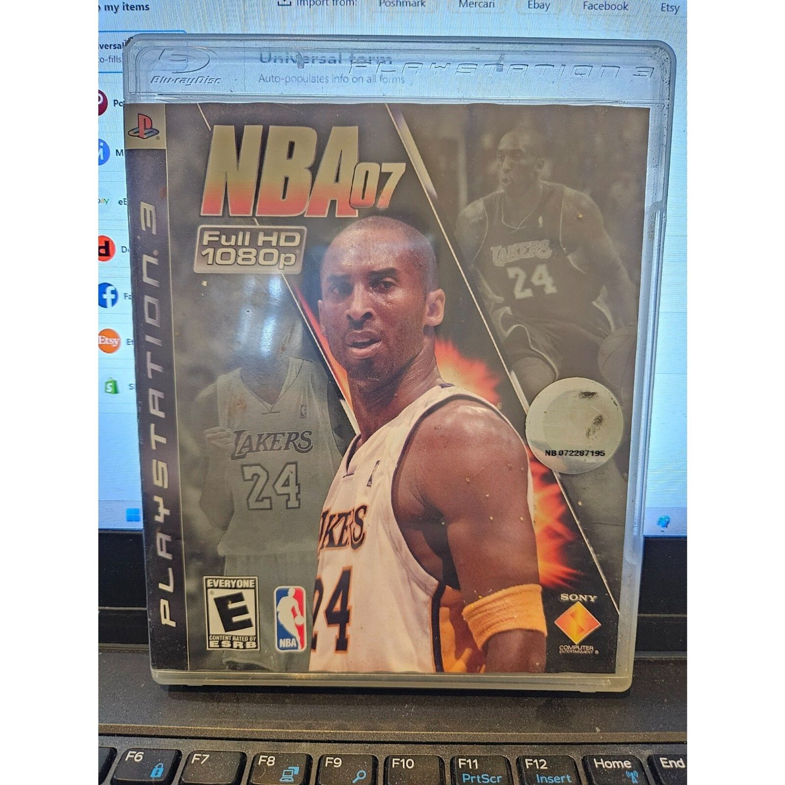 NBA 07 (PS3) Manual and Cover have moisture damage. Tested. No scratches.