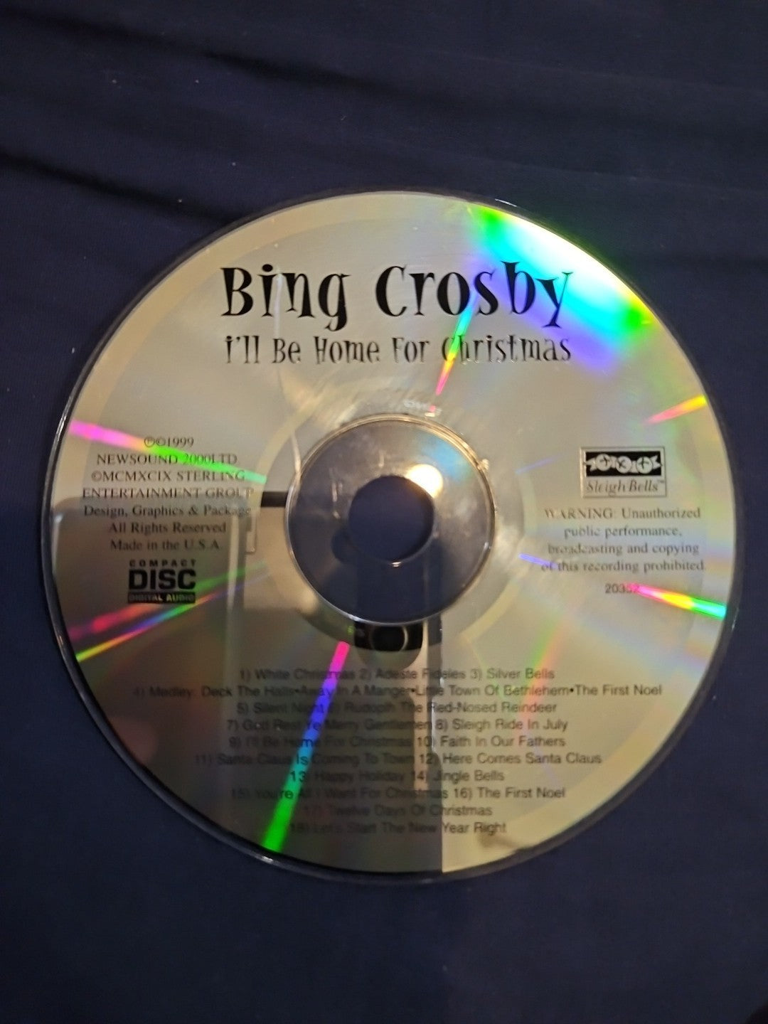 Bing Crosby I'll Be Home For Christmas (CD) DISC ONLY
