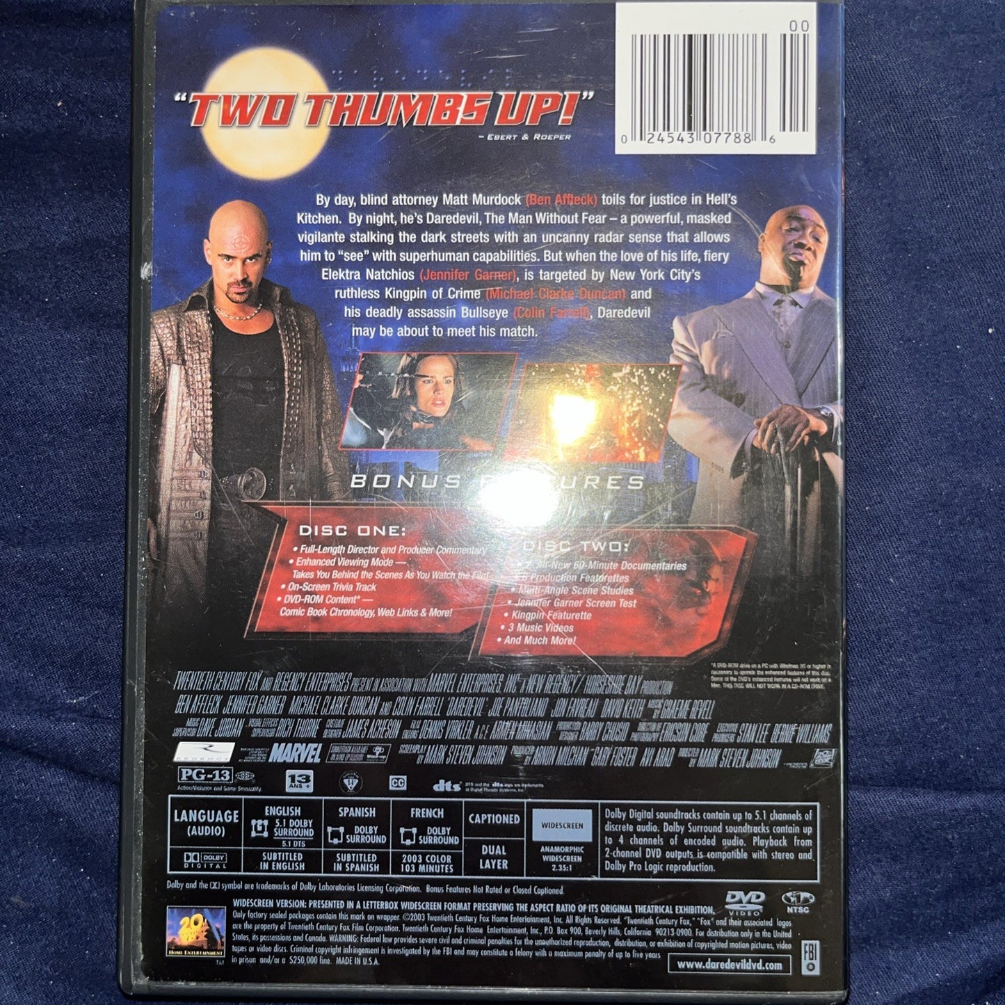 Daredevil (DVD, 2009, 2-Disc Set, Special Edition Widescreen)