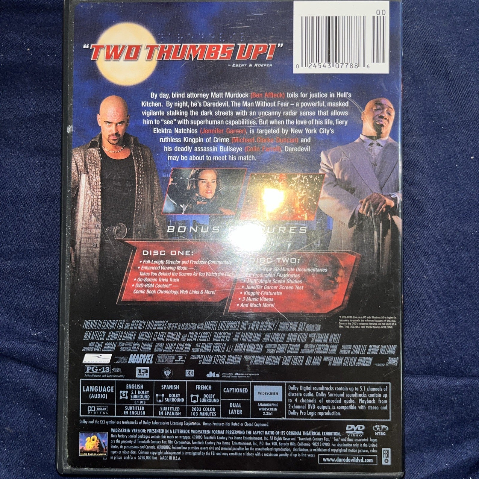 Daredevil (DVD, 2009, 2-Disc Set, Special Edition Widescreen)