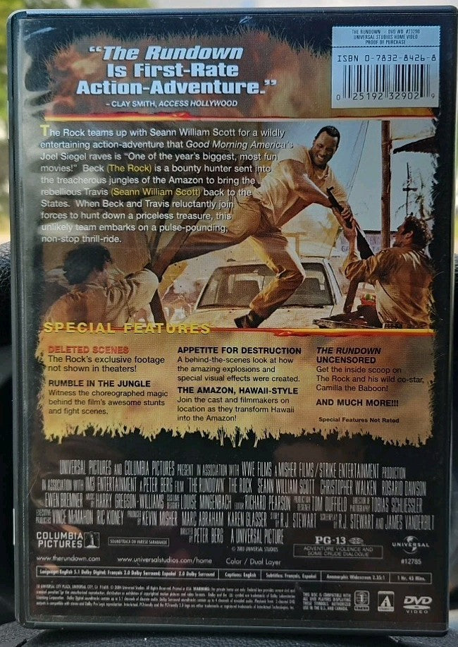 The Rundown (DVD, 2003) New Sealed