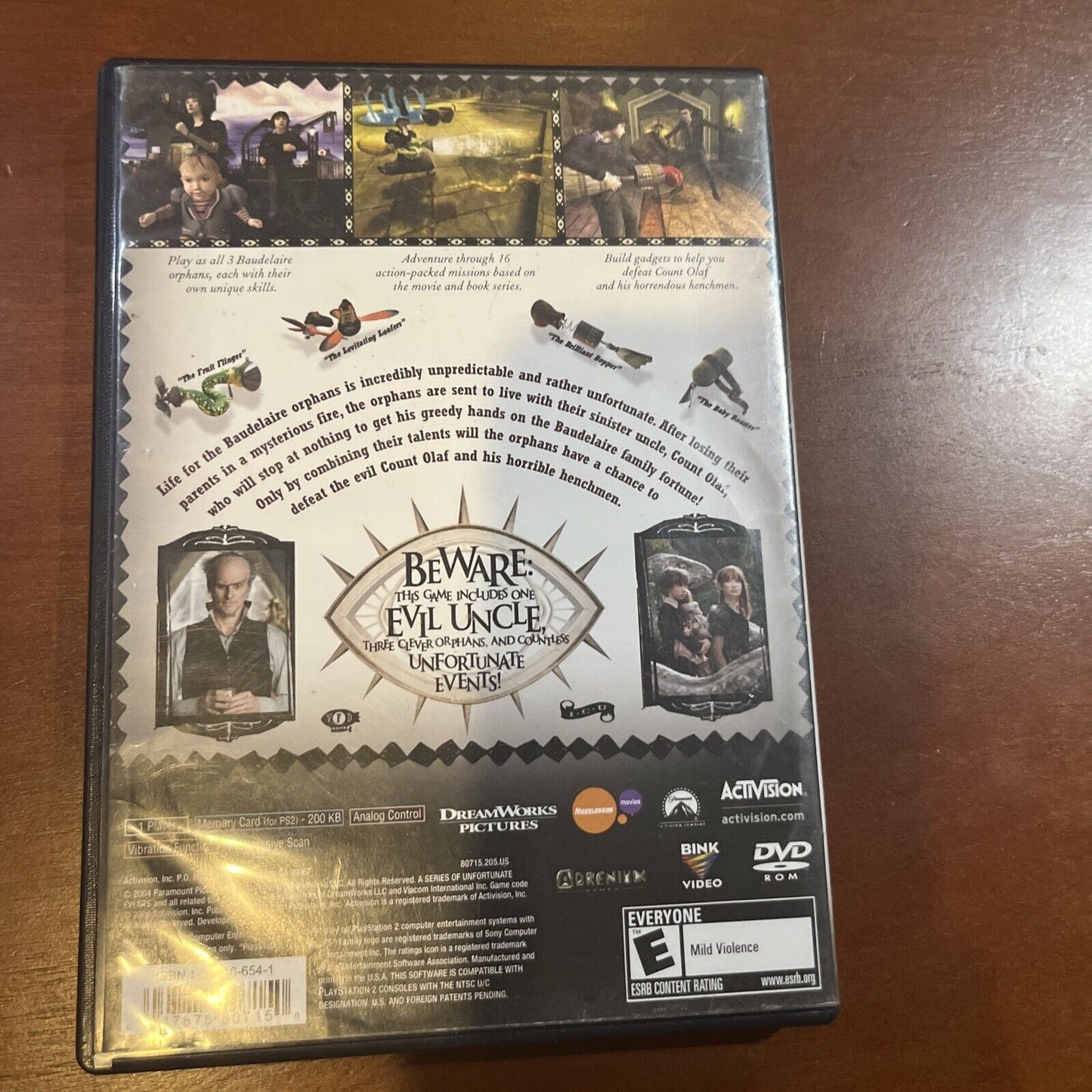 Lemony Snicket's A Series of Unfortunate Events (PS2) Tested, New Case
