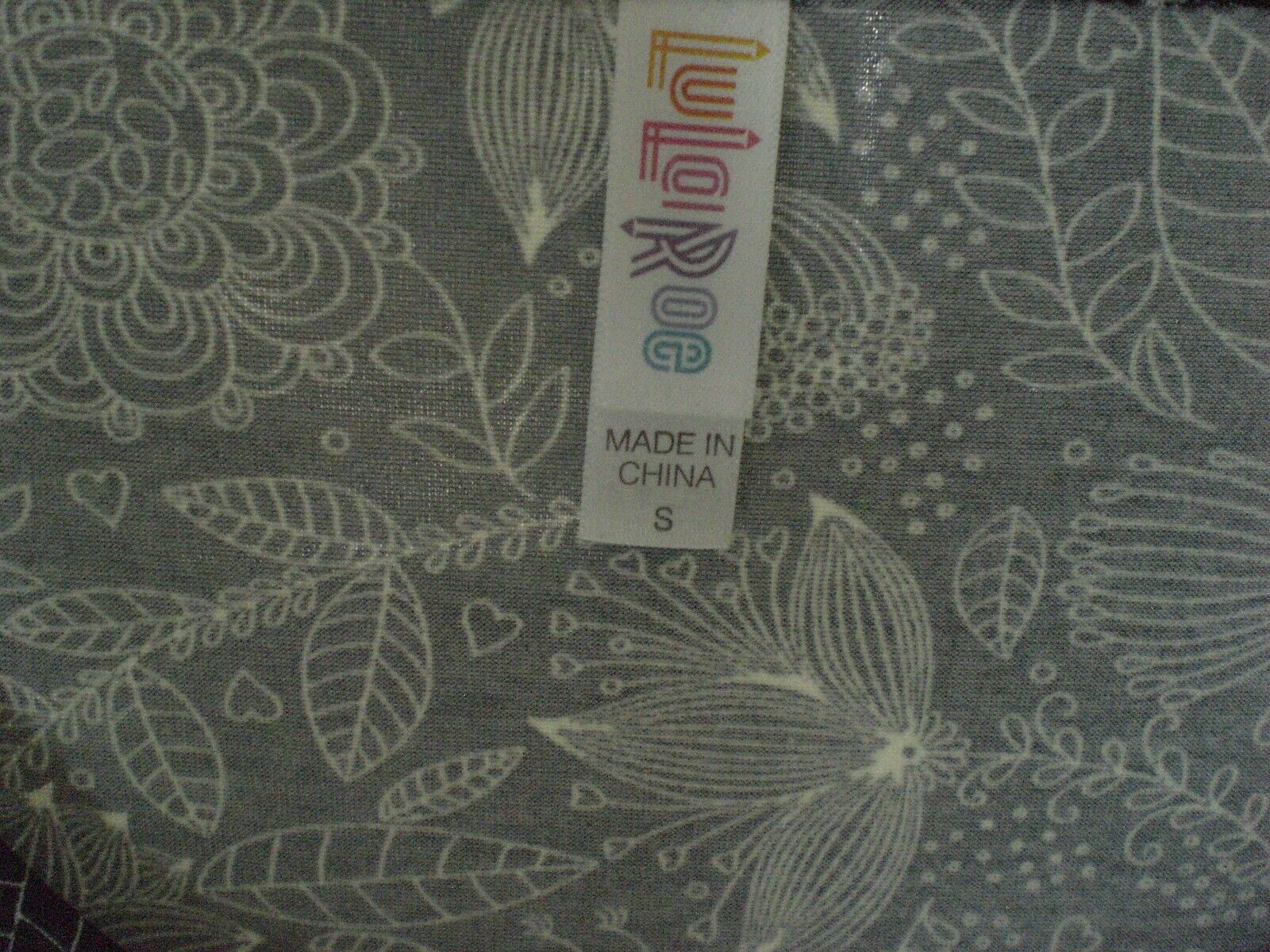 NWT LuLaRoe Christy T Top Shirt Blouse SMALL Black with White Floral