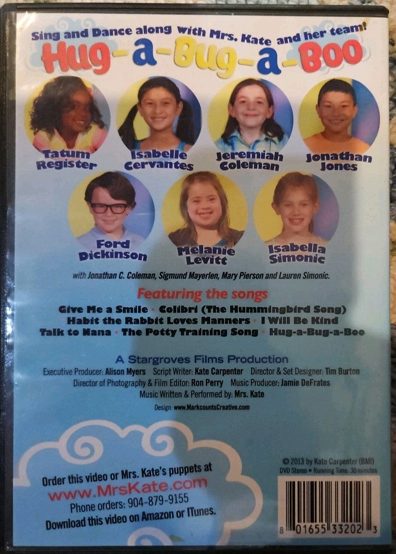 Mrs Kate Hug-A-Bug-A-Boo Singing And Smiling (DVD)