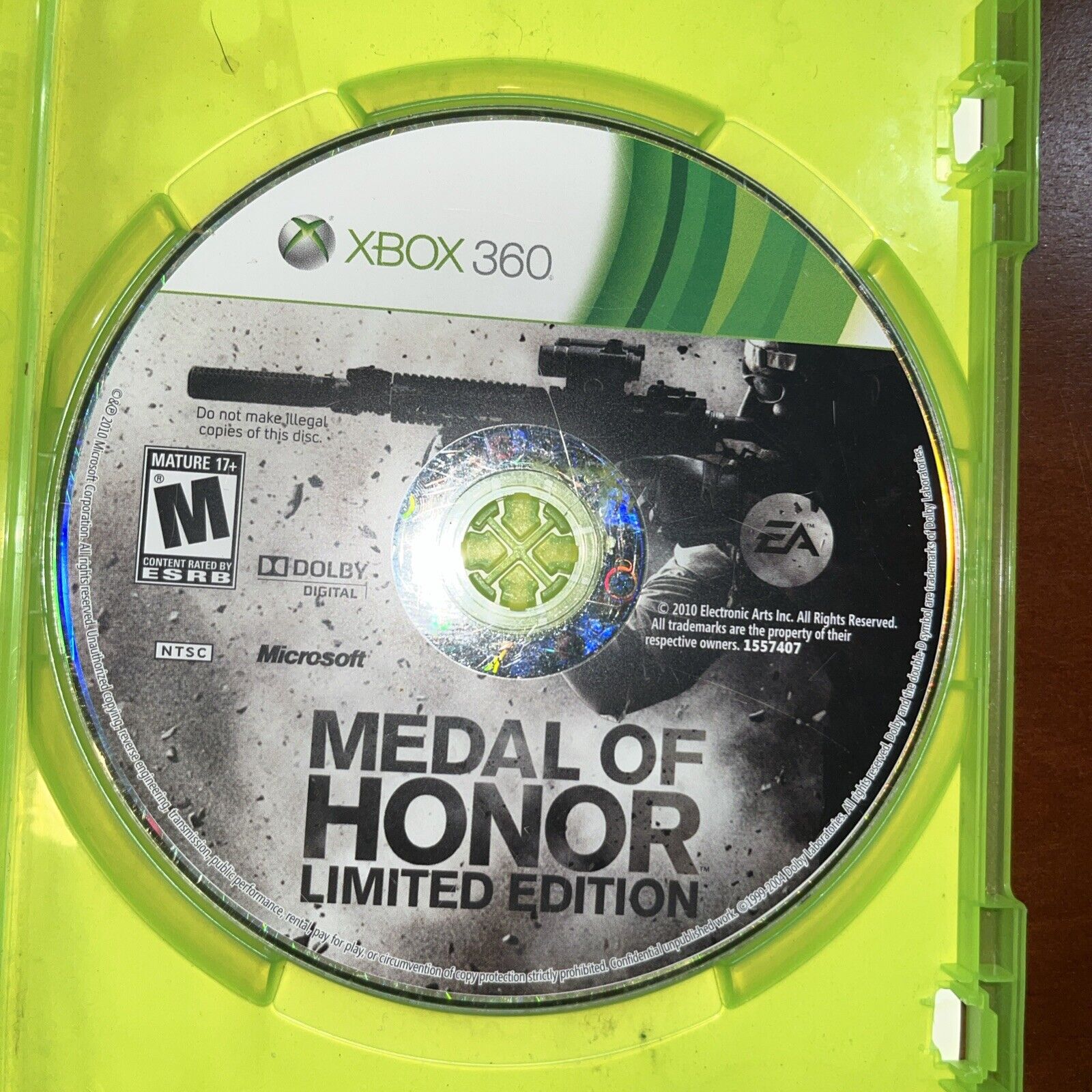 Medal of Honor -- Limited Edition - Xbox 360 - Worn Artwork. Tested. New Case