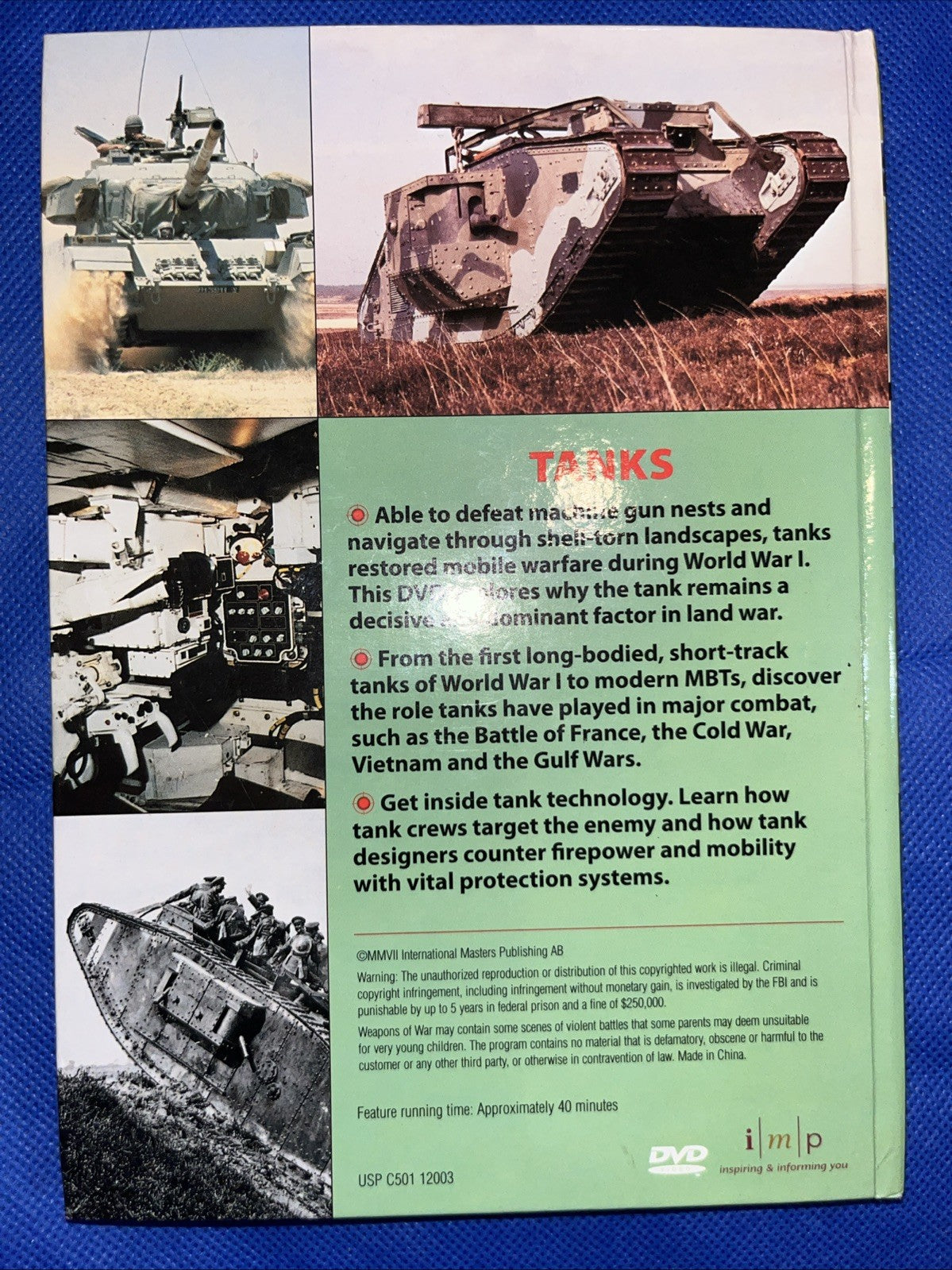 Tanks: Weapons Of War (Book + DVD)