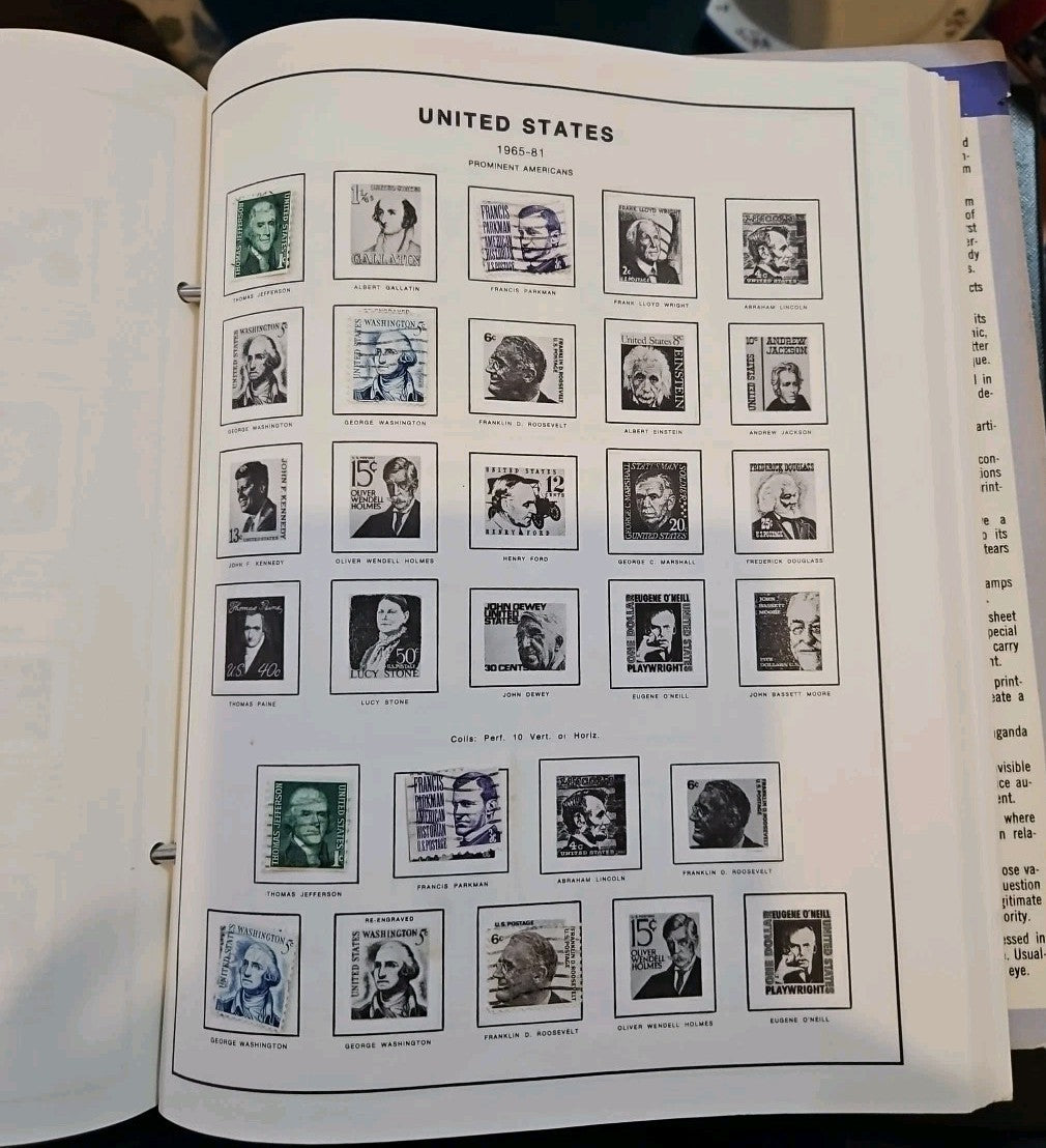 Hygrade AMERICA Stamp Collection Album W/ Some Stamps In Binder  1982