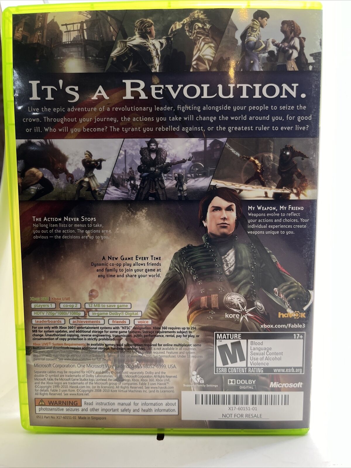 Fable III (Microsoft Xbox 360, 2010)