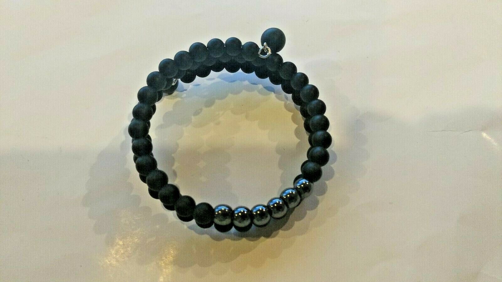 Valijina 2pcs Coil Bracelet Large and Small Beaded - Brand New