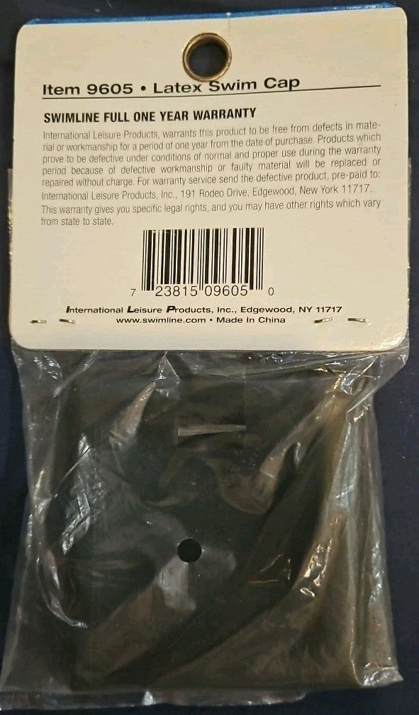 Swiml8ne Latex Swim Cap