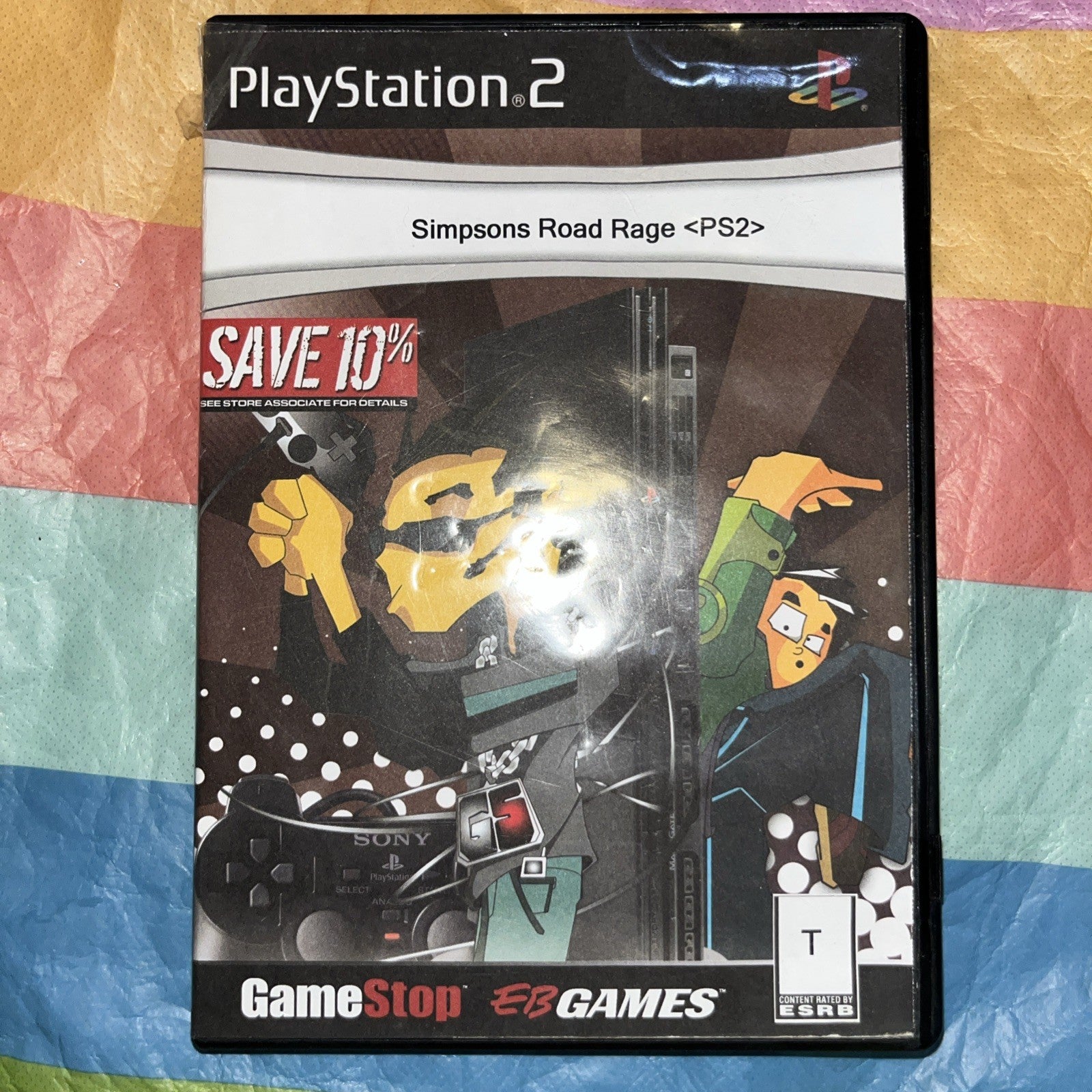 Simpsons Road Rage (PS2) Tested. Game Stop Case.