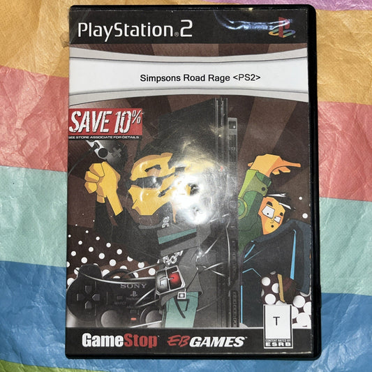 Simpsons Road Rage (PS2) Tested. Game Stop Case.