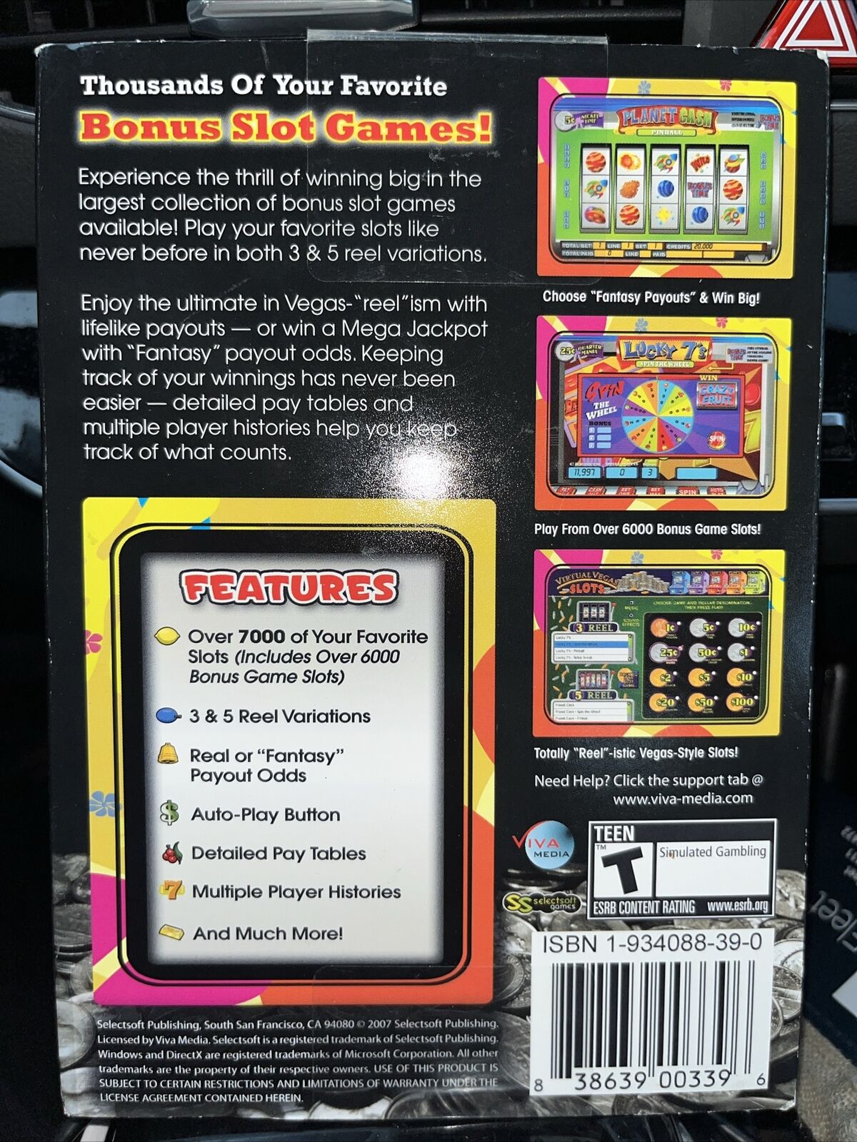 Virtual Vegas: 7007 Slots (PC, 2007)