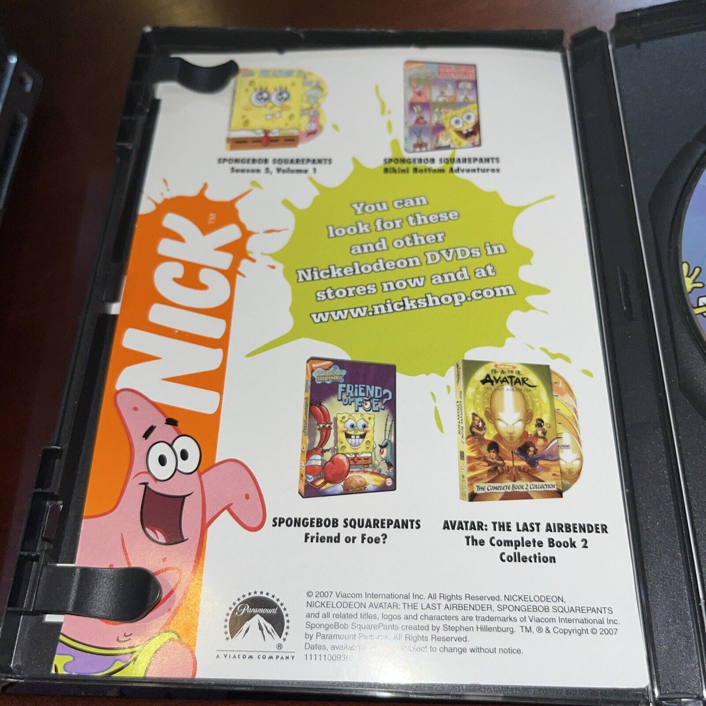 Nickelodeon Spongebob’s Atlantis Square Pants DVD