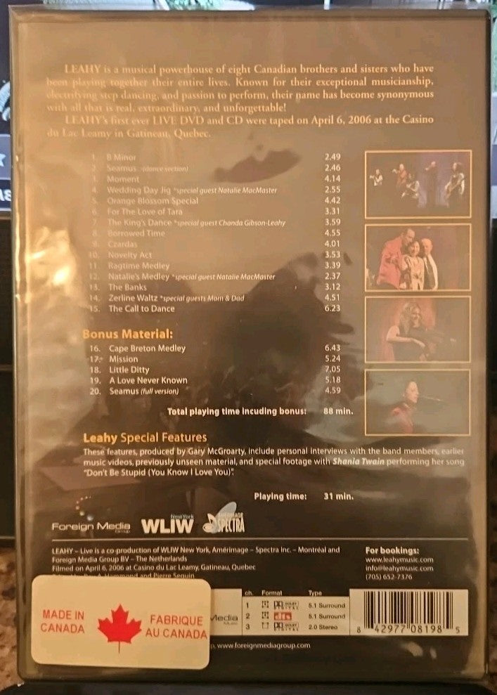 Leahy Family - Live (DVD, 2006)