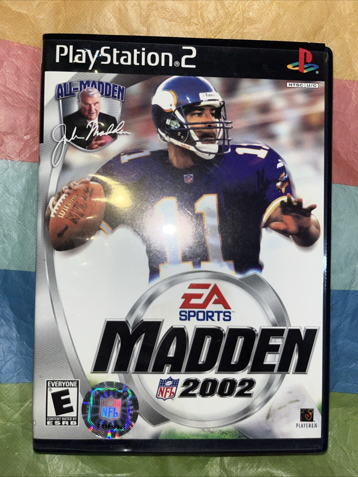 Madden 2002 Football (PS2) Tested. Manual + Reg. Original Case