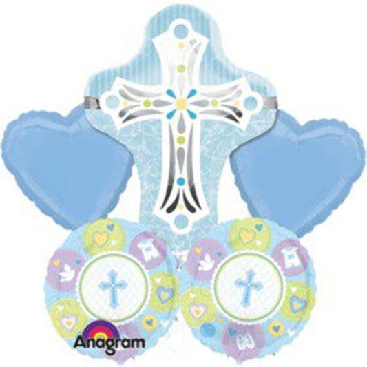 Loftus International A2-7307 Blue Cross Bouquet of Balloons