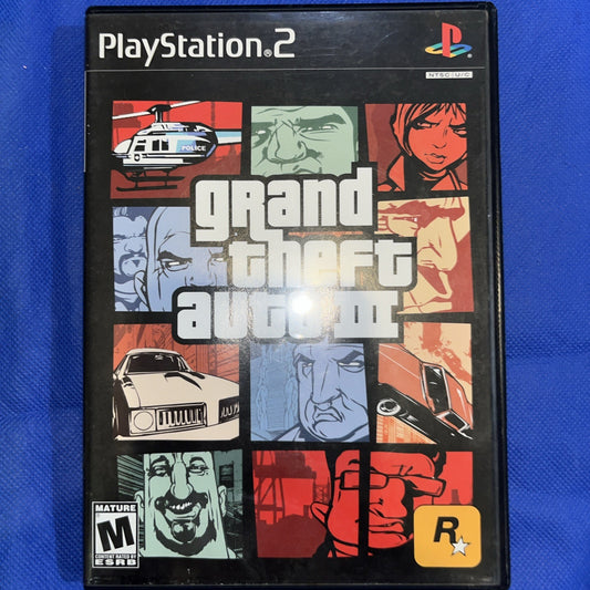 Grand Theft Auto 3 (PS2) No Manual. Tested. No Scratches.  New Case. Resealed