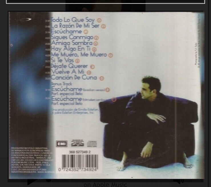 Todo Lo Que Soy by Carlos Ponce (CD, Sep-1999, EMI Music Distribution)
