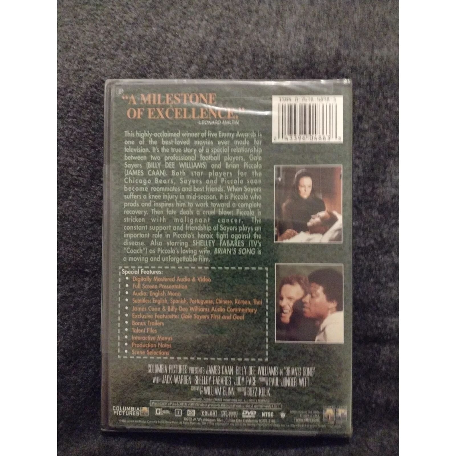 Brian's Song (DVD) James Caan - Billy Dee Williams - Factory Sealed