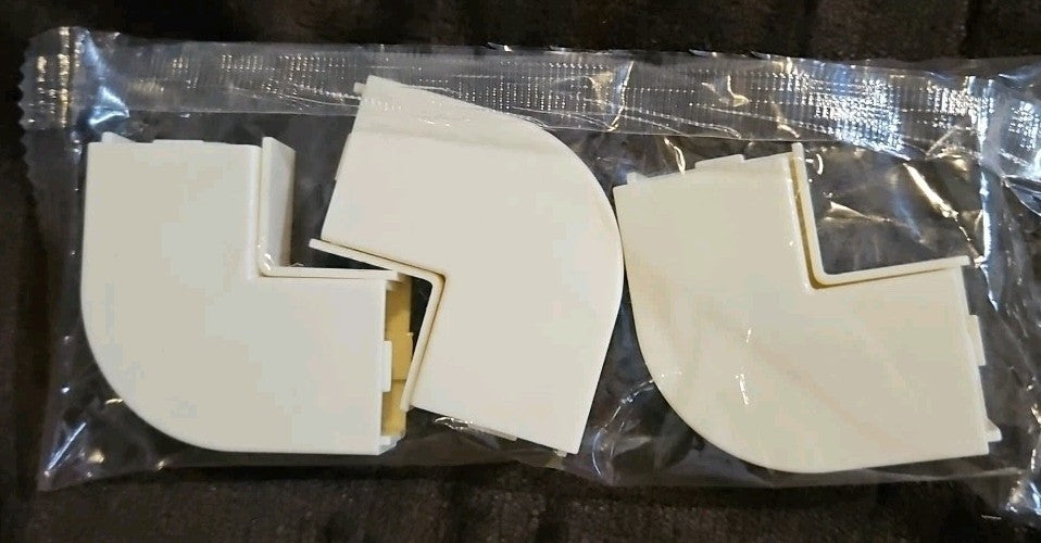 7 Piece 9ft Panduit Channel, 2 Sided Tape, 7 Couplers , 2 Tees, 6 90s, 2 Top 90s