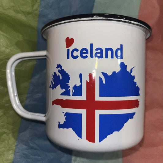 Iceland Flag Coffee Cup Souvenir