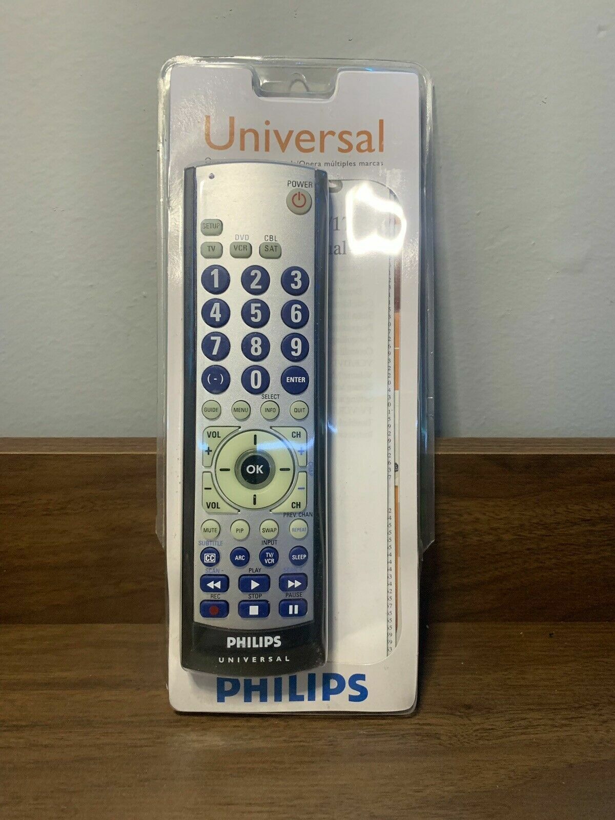 Universal Remote with Glow Keys