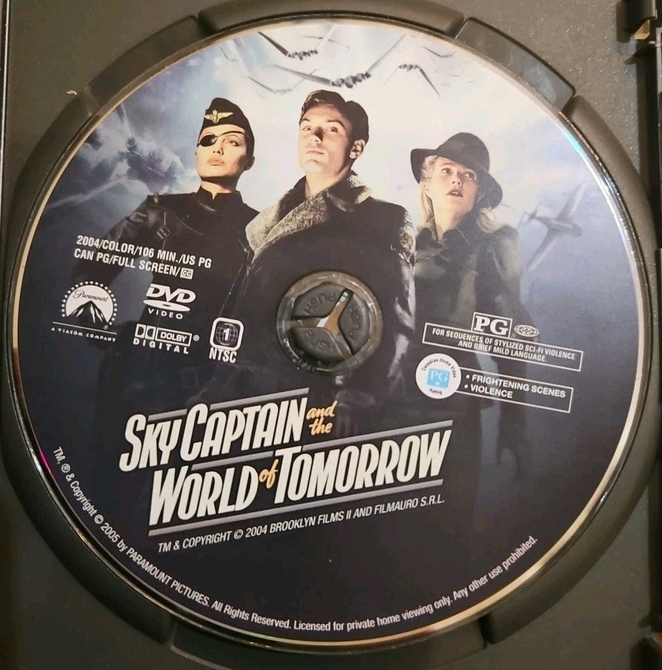 Sky Captain and the World of Tomorrow (DVD, 2005, Full Frame)