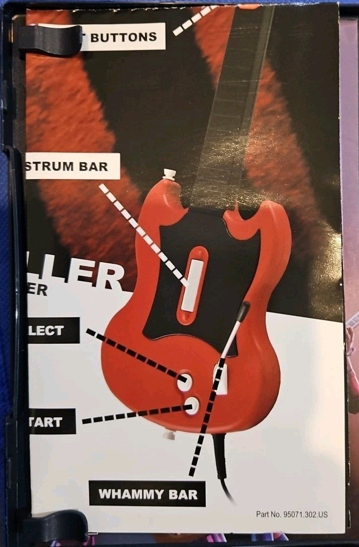 Guitar Hero Encore: Rocks the 80s (PS2) Mint. Tested. Manual. Poster