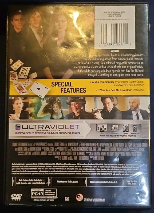 Now You See Me (DVD, 2013) New Sealed