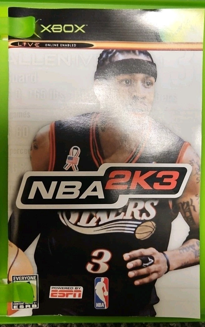 Nba 2K3 - Xbox. Tested. No Scratches. New Case