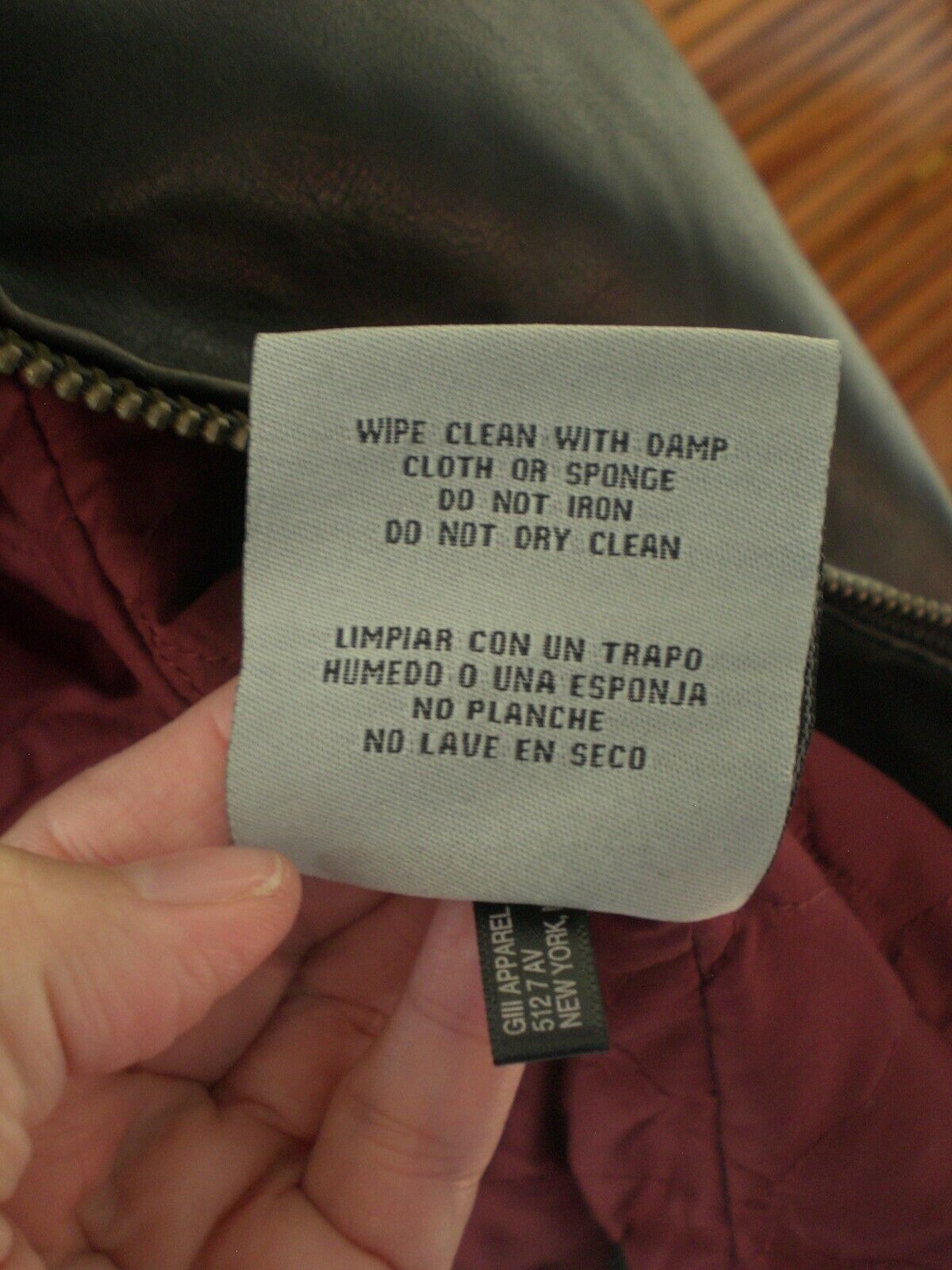 Men's Pleather Levi's Bomber Jacket Sz Medium
