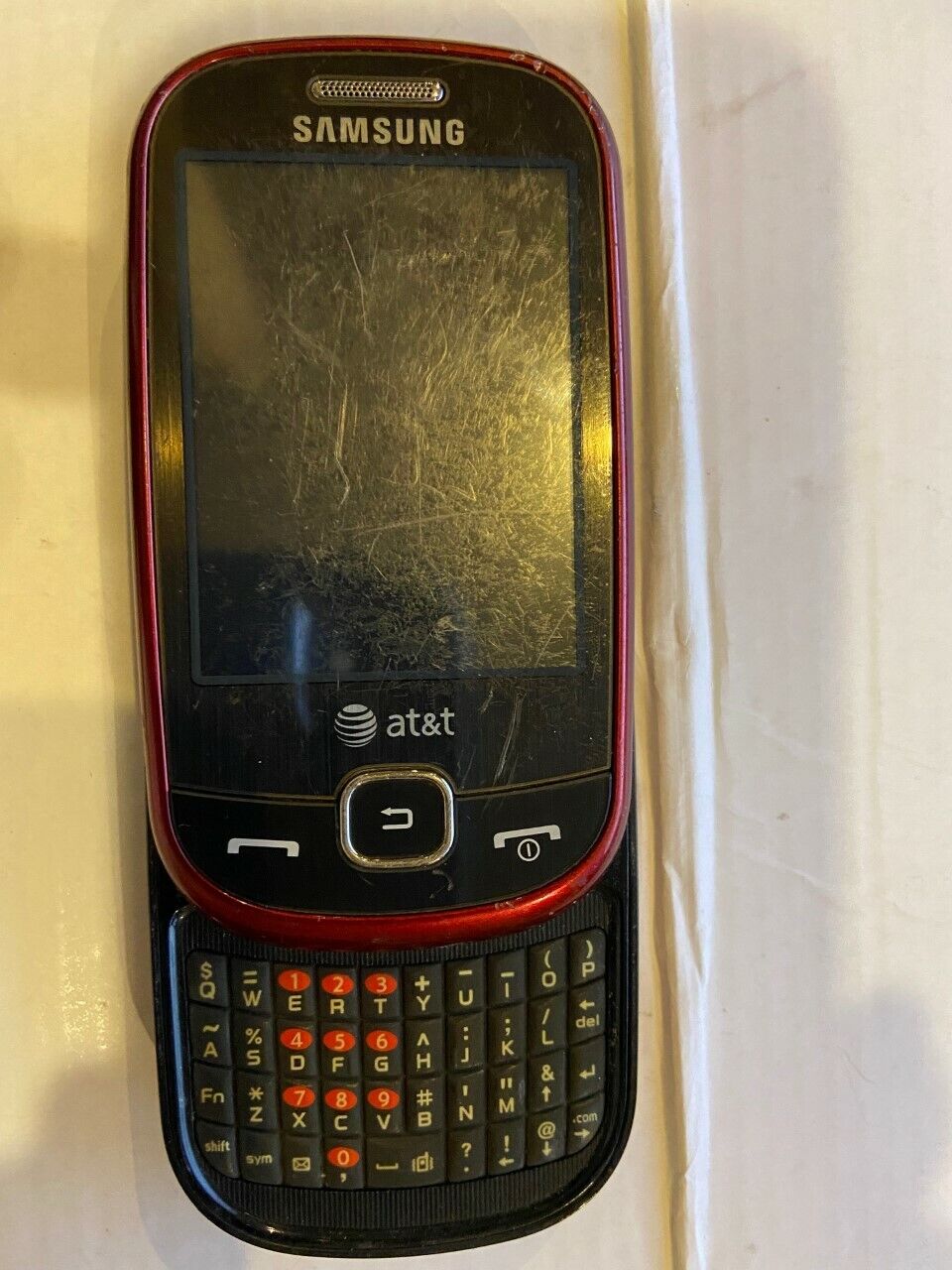 Samsung Flight SGH-A797 - Red (AT&T) Cellular Phone