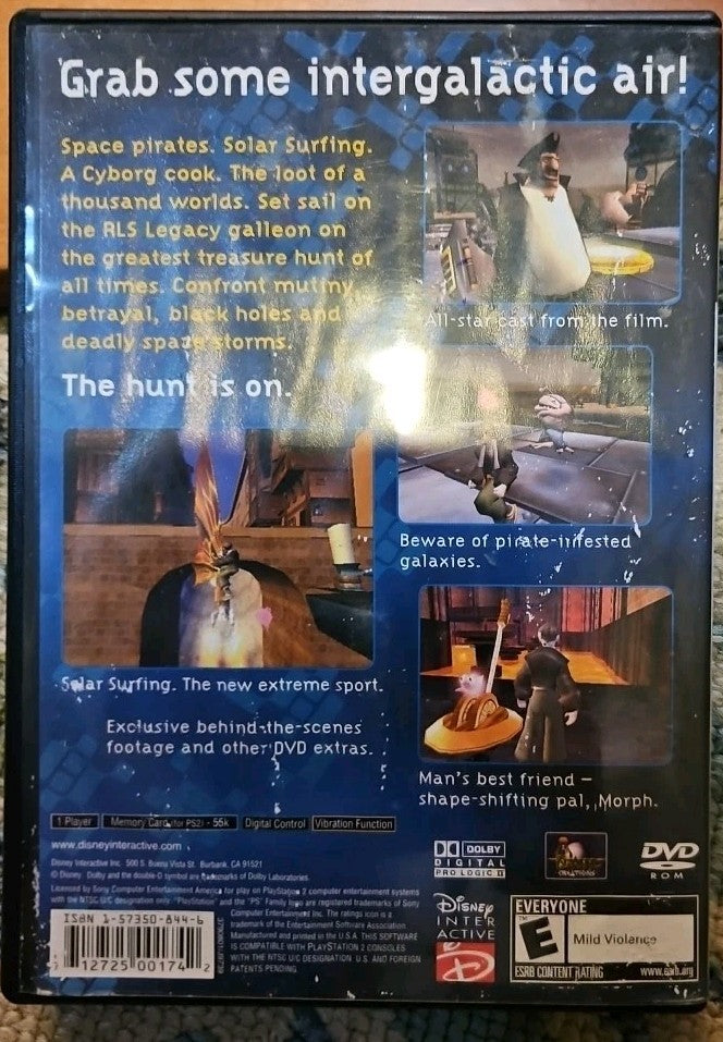 Treasure Planet Disney Classic - PS2. Tested. No Scratches. Damaged Artwork. 