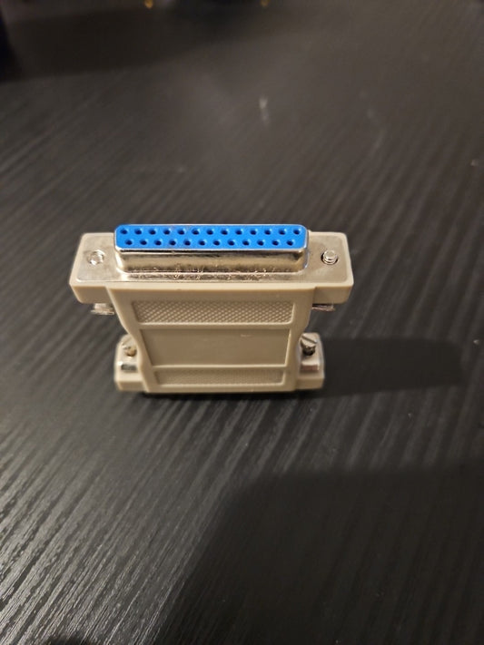 Kentek DB25 25Pin Female to Female Molded Adapter Gender Changer RS-232 Printer