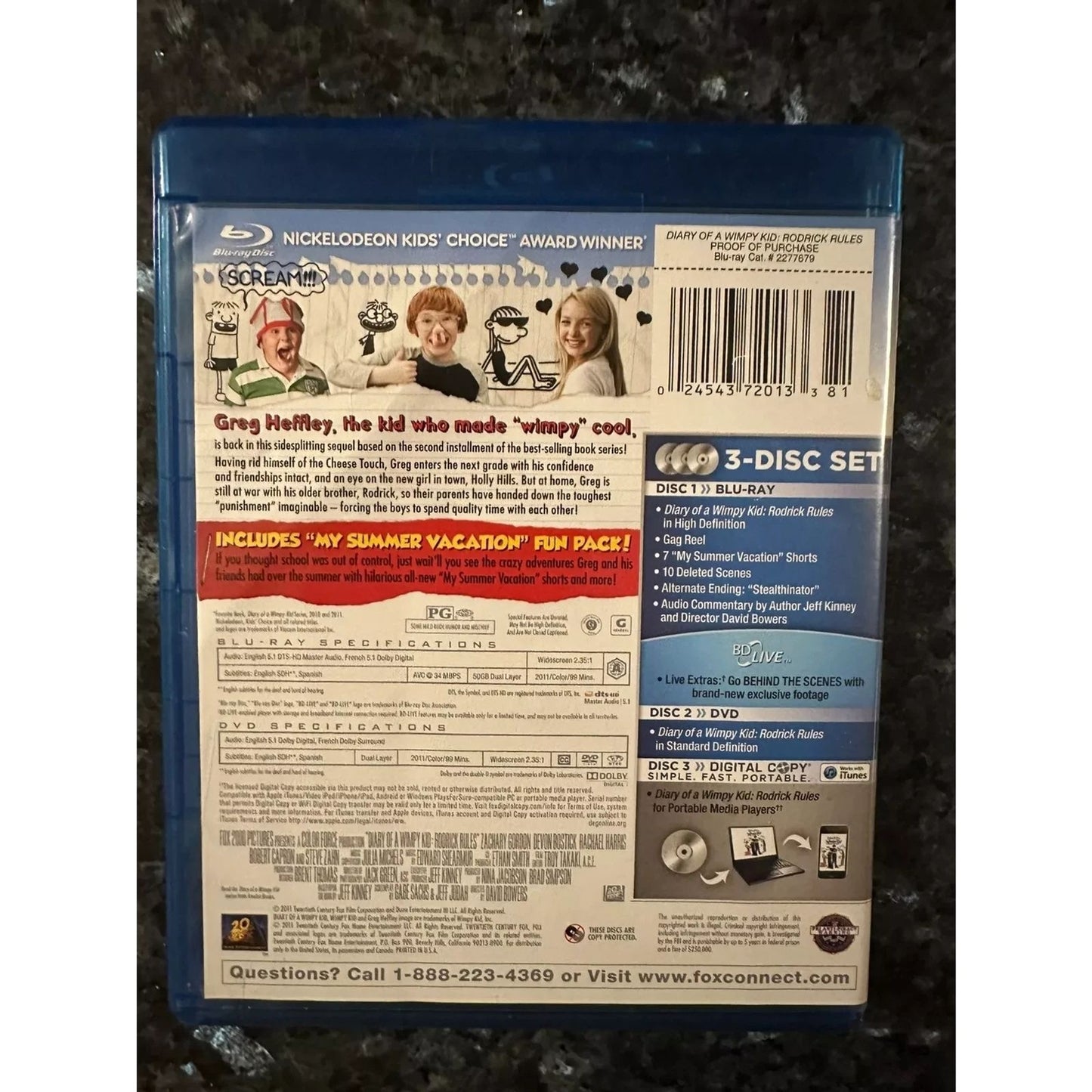Diary of a Wimpy Kid: Roderick Rules (Bluray & Digital Copy)