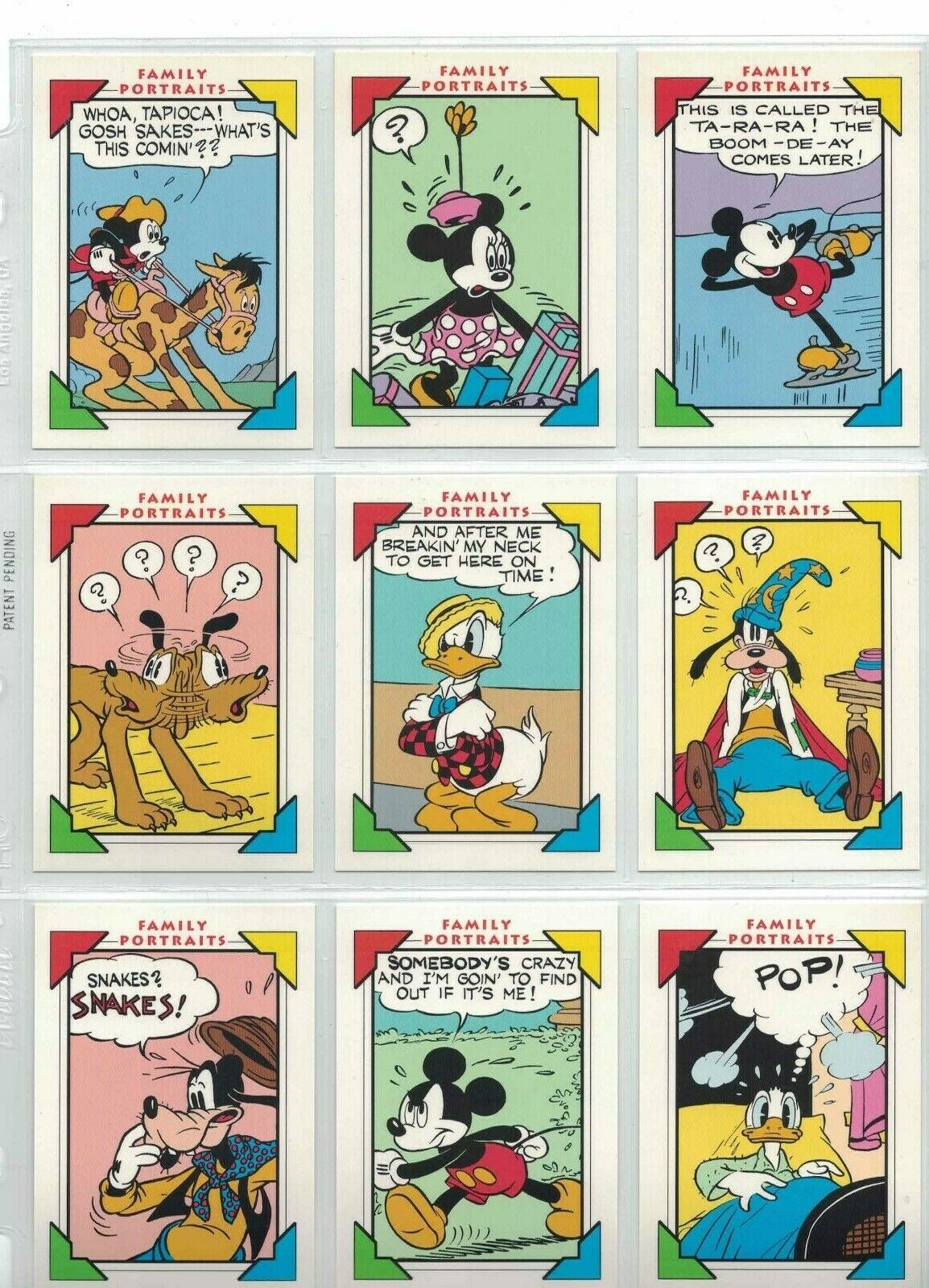 Disney Comics / Cards Drop Down