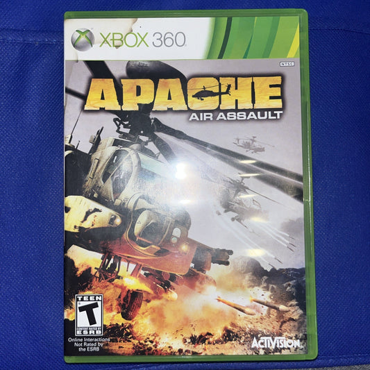 Apache Air Assault - Xbox 360. Tested. New Case. Stained Insert. W/Manual