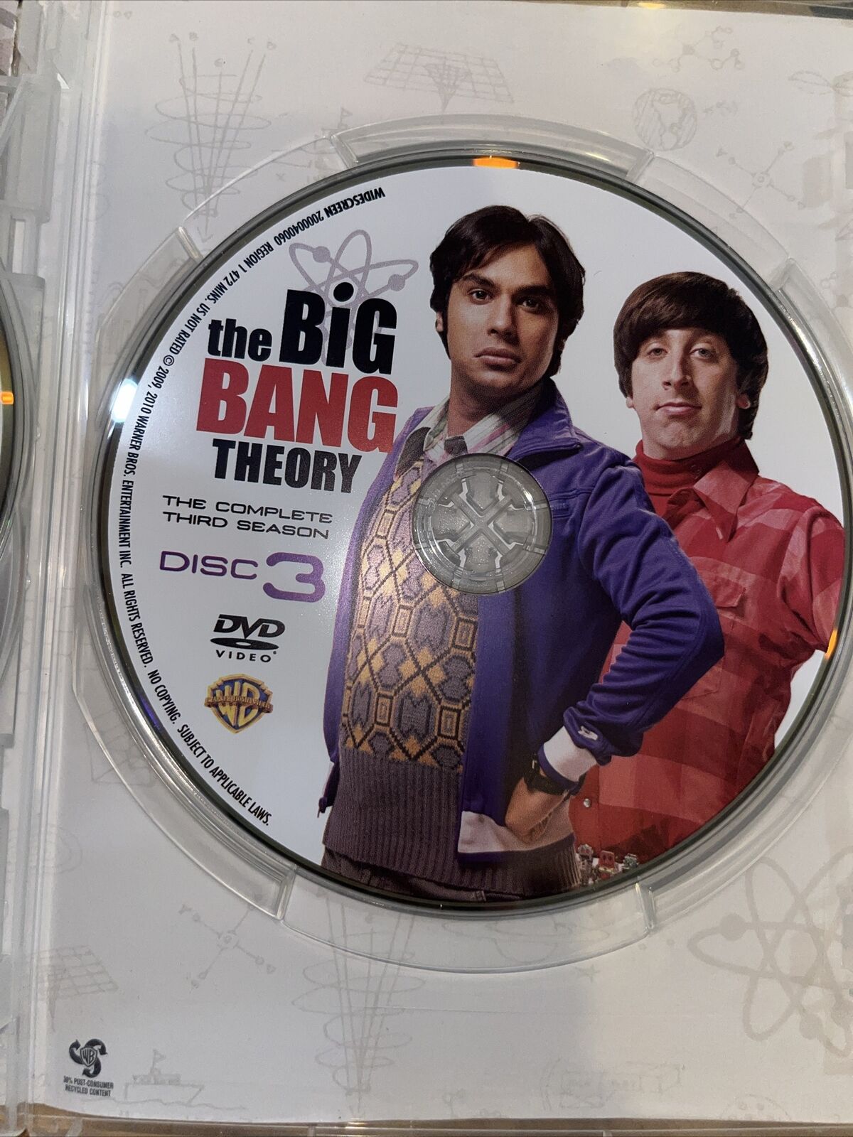 The Big Bang Theory: the Complete Third Season (DVD, 2009)