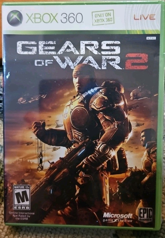 Gears of War 2 - Microsoft Xbox 360. Tested. No Scratches. New Case. Resealed