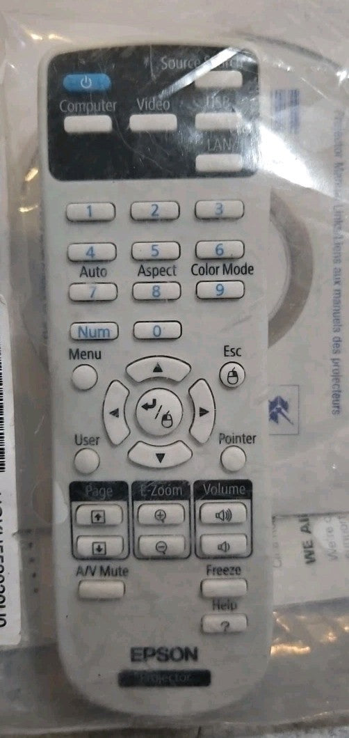 EX3220/EX5220/EX6220/EX7220 Projector Remote And Driver DVD