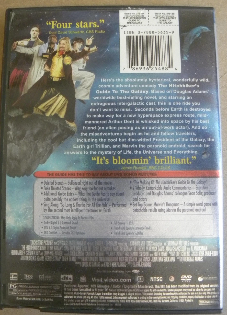 The Hitchhiker's Guide to the Galaxy (Full Screen Edition)