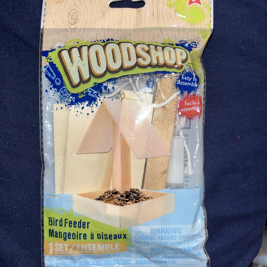 Wooden Birdhouse or Bird Feeder Kit Build A Real Miniature Wood House or Feeder