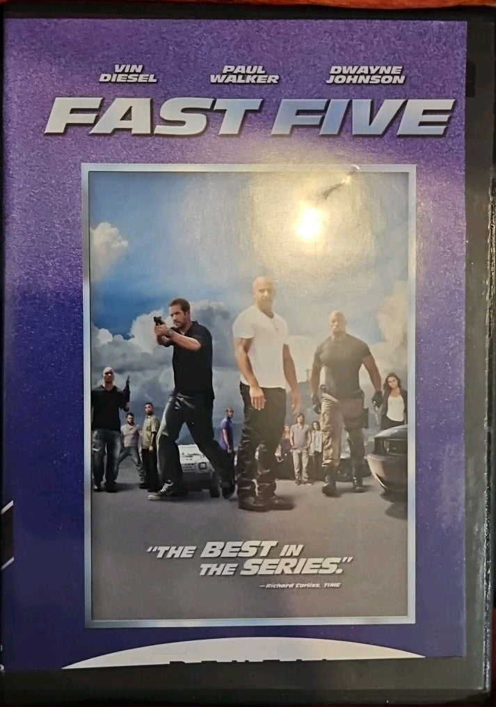 Fast Five (DVD) Slim Case. Cropped Artwork. Tested